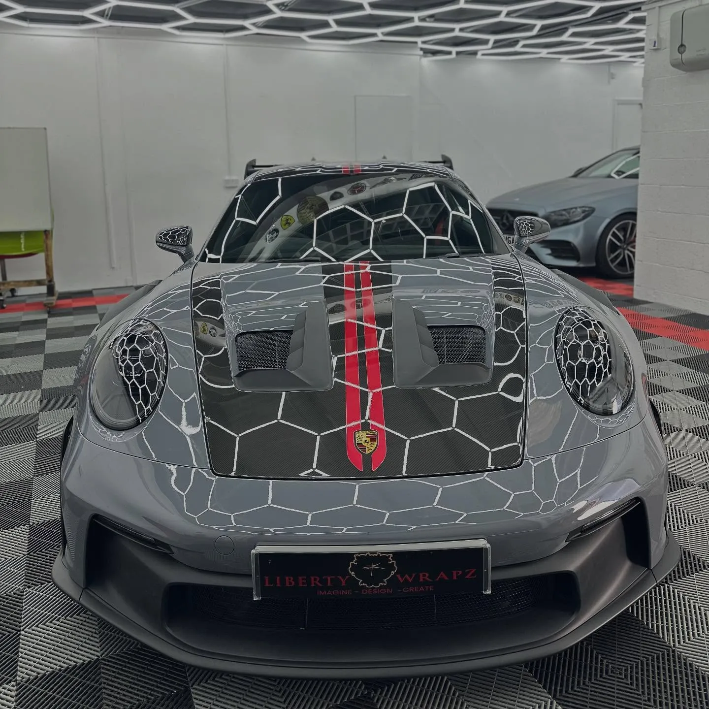 Front view of Porsche GT3RS