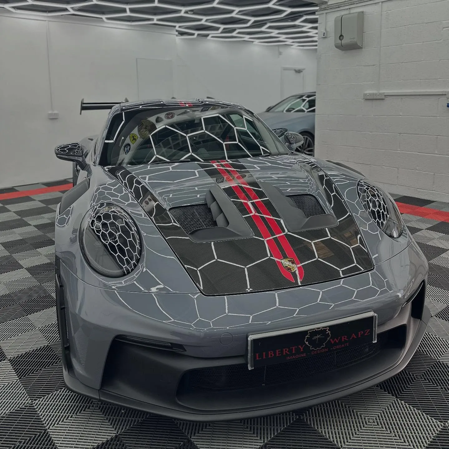 Front side view of Porsche GT3RS