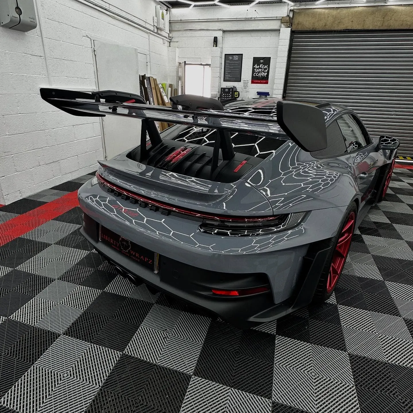Back view of Porsche GT3RS