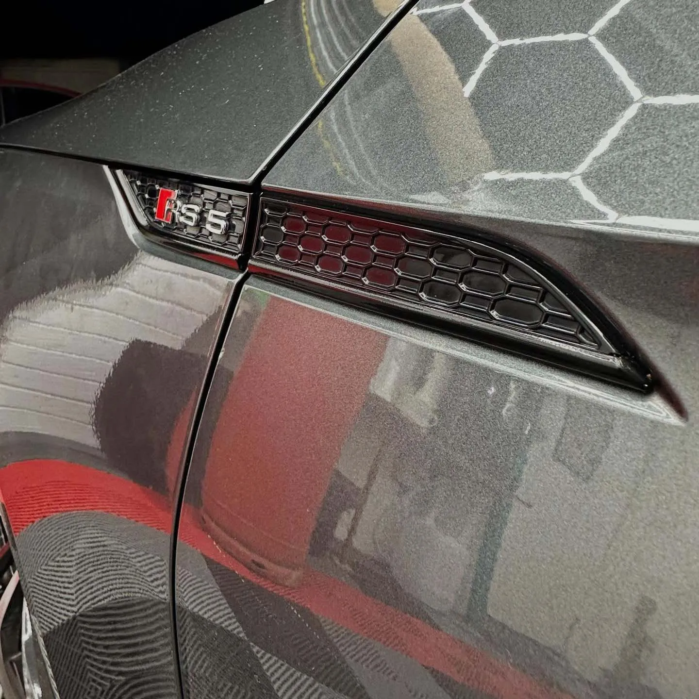 Close up of vents of a Audi RS5