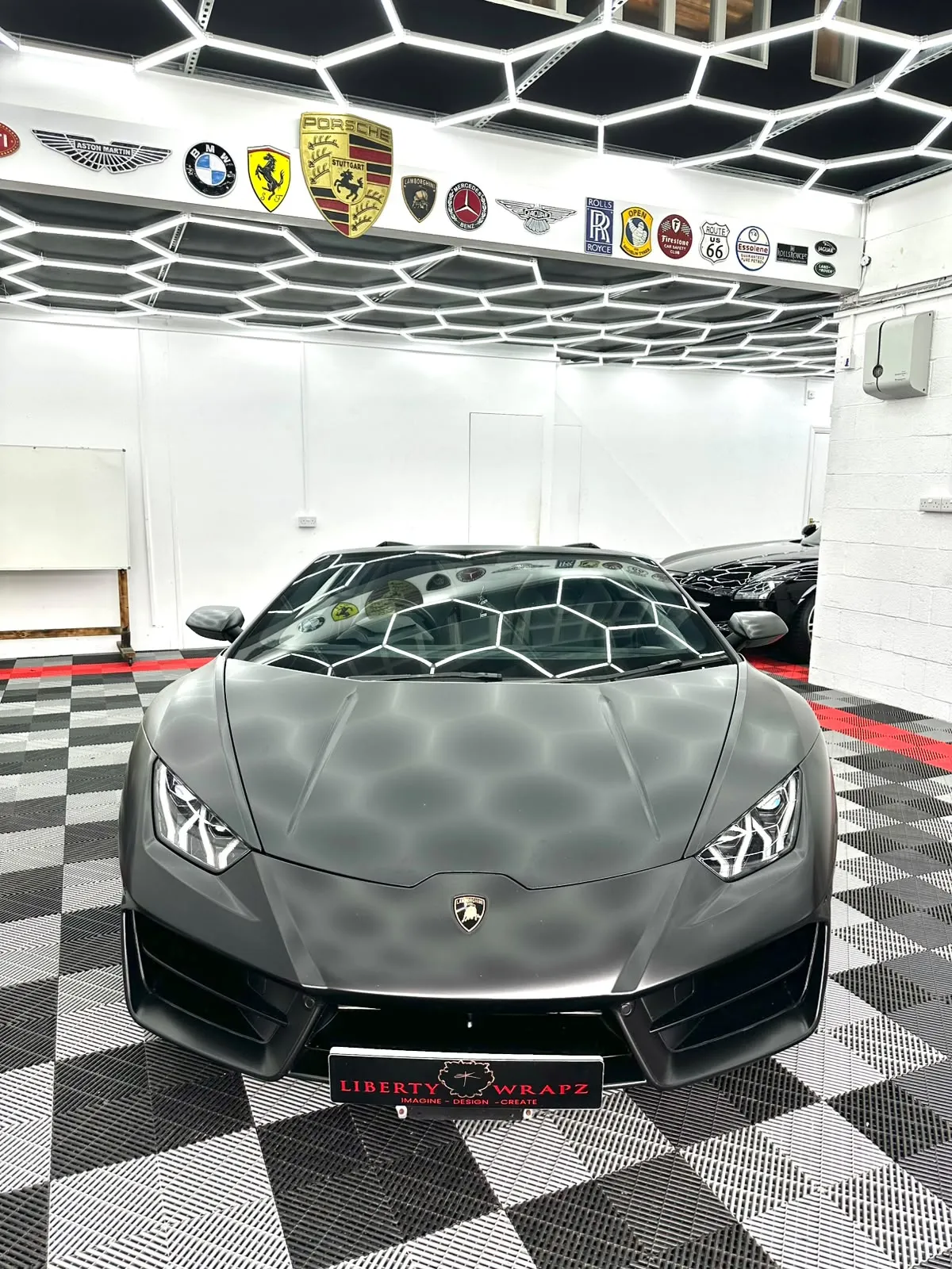 Black matt black Lambo