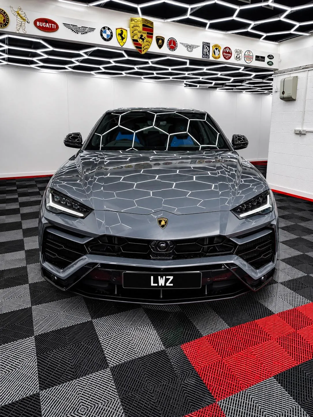 Blue grey Lambo