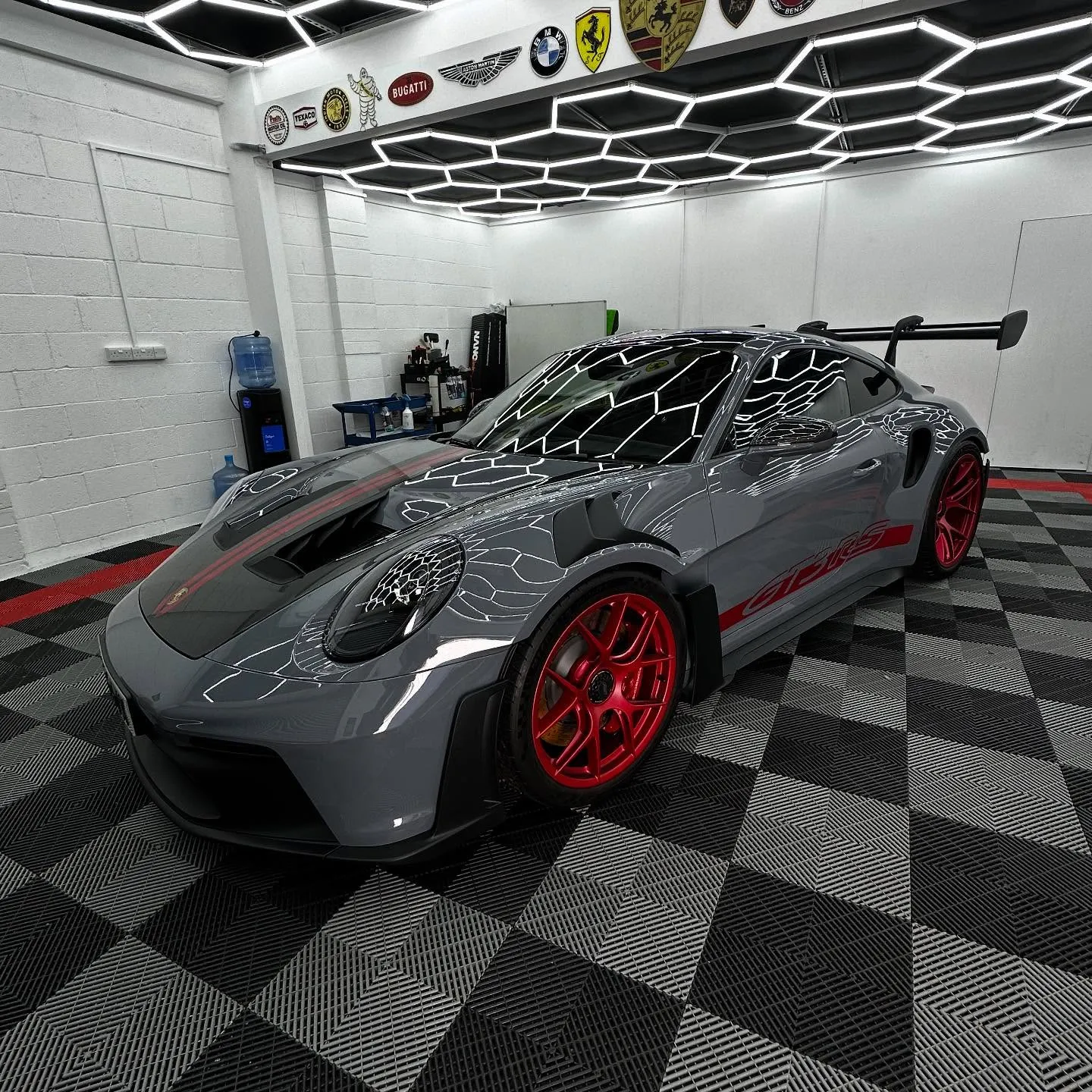 Side view of Porsche GT3RS